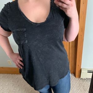 Torrid Black Acid Wash Premium T size 2